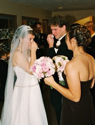 Crying while Wedding
